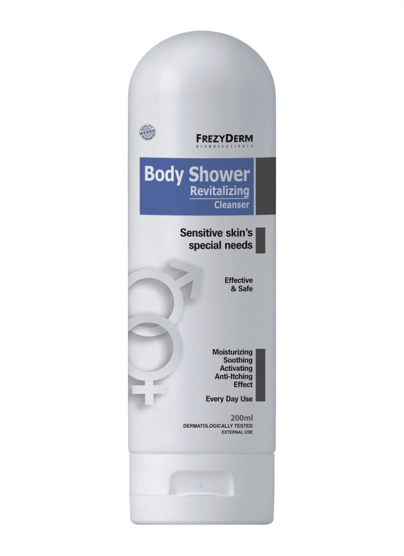 frezyderm revitilizing body shower product