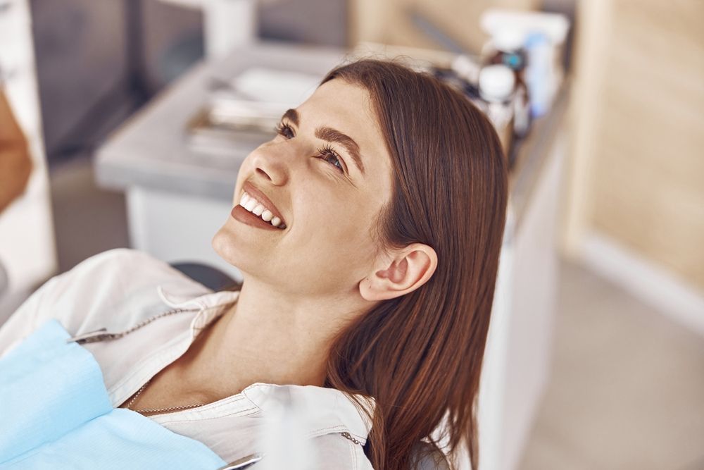 woman on the dentist chair